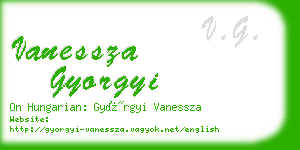 vanessza gyorgyi business card